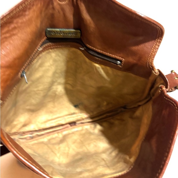Marinelli Brown distressed Leather Crossbody Bag - Picture 7 of 12